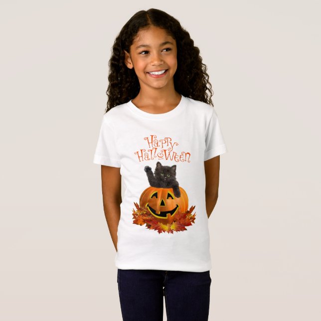 Pumpkin Kitty T-Shirt (Front Full)