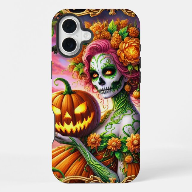 Pumpkin Lady Phone Case (Back)