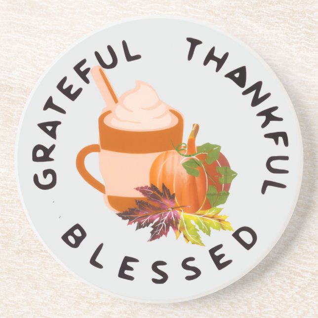 Pumpkin Latte  Coaster (Front)