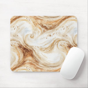 Pumpkin Latte Cream Swirls Mouse Pad