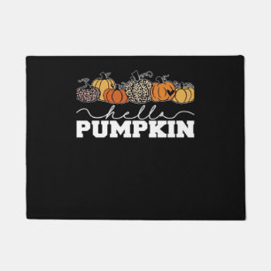 Pumpkin Leopard Fall Women Cute Autumn Season Than Doormat