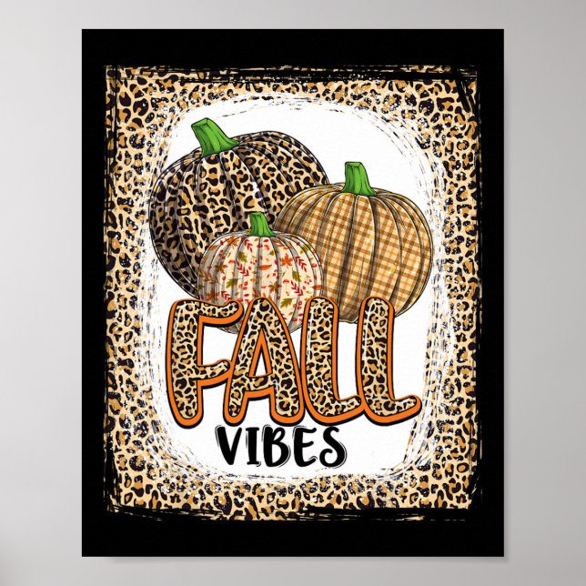 Pumpkin Leopard Print Fall Vibes thanksgiving girl (Front)
