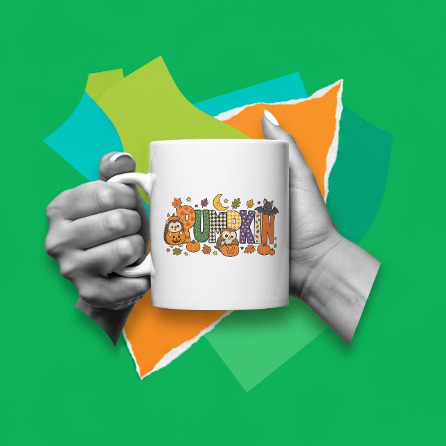 Pumpkin Letter Block  Coffee Mug (Creator Uploaded)