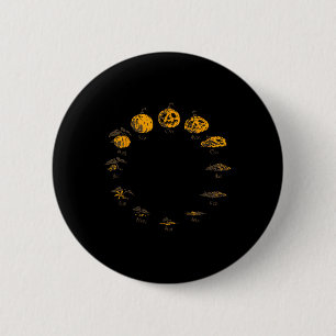 Pumpkin Life Cycle For Thanksgiving Halloween Cost 6 Cm Round Badge