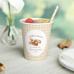 Pumpkin Little Cutie Pie Baby Shower Paper Cups