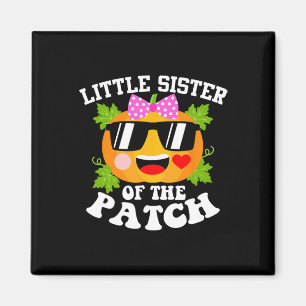 Pumpkin Little Sister Of The Patch  Fun Halloween  Magnet