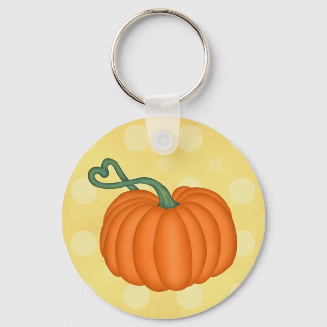 Pumpkin Love Key Ring (Front)