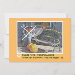 PUMPKIN MAN/HUMOROUS HALLOWEEN PARTY INVITE
