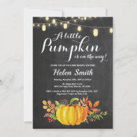 Pumpkin Mason Jar String Lights Baby Shower