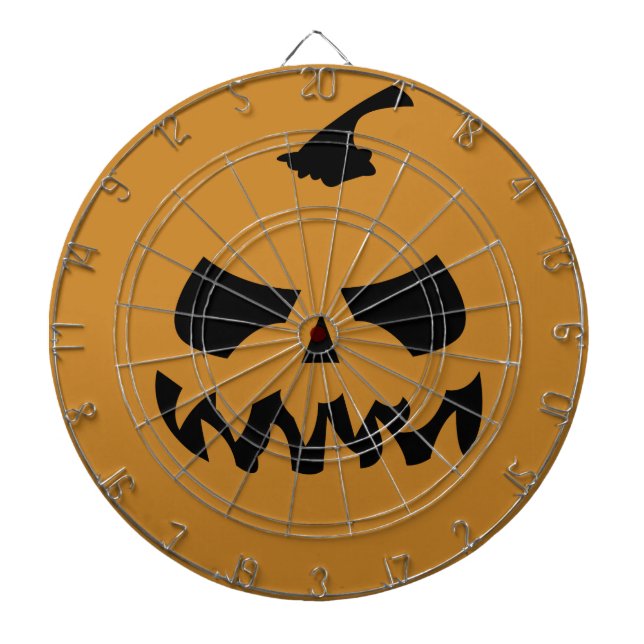 Pumpkin Metal Cage Dartboard (Front)