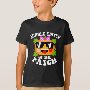 Pumpkin Middle Sister Of The Patch Fun Halloween T-Shirt