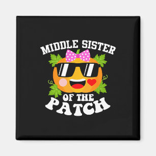 Pumpkin Middle Sister Of The Patch Funny Hallowee Magnet