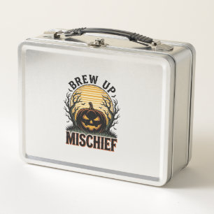 Pumpkin Mischief Shirt Vintage Halloween Graphic_1 Metal Lunch Box