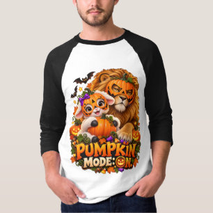 Pumpkin Mode: On – Lion & Cute Lamb T-Shirt