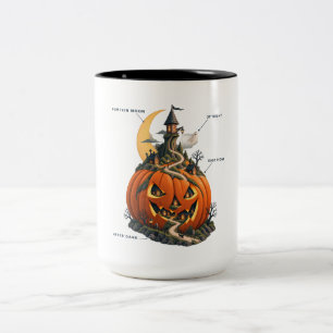 Pumpkin Moon Midnight Village Two-Tone Coffee Mug