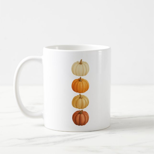 Pumpkin Mug  Cosy Autumn Coffee Cup for Fall  (Left)