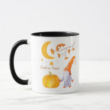 Pumpkin mug with black handle