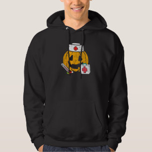 Pumpkin Nurse Jackolantern Halloween Registered Nu Hoodie