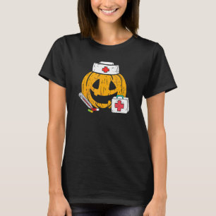 Pumpkin Nurse Jackolantern Halloween Registered Nu T-Shirt