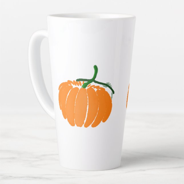 pumpkin-one main latte mug (Left Angle)