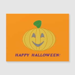 Pumpkin Orange Magnetic Card