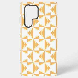 Pumpkin Orange Pinwheels Samsung Galaxy Case
