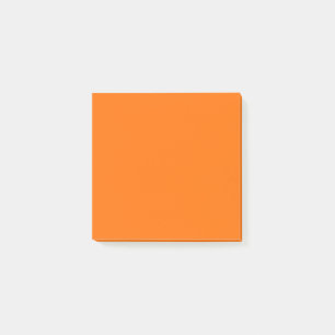 Pumpkin Orange Solid Plain Post-it Notes