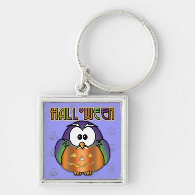 pumpkin owl key ring (Front)