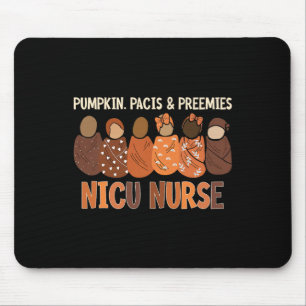 Pumpkin Pacis And Preemies Nicu Nurse Autumn Fall  Mouse Pad