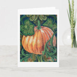 Pumpkin Painting Blank Card