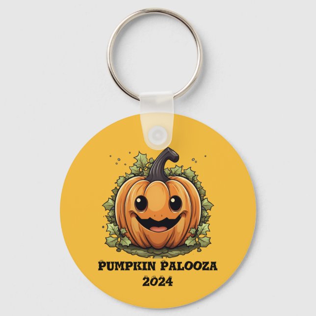 Pumpkin Palooza Party Key Ring (Front)