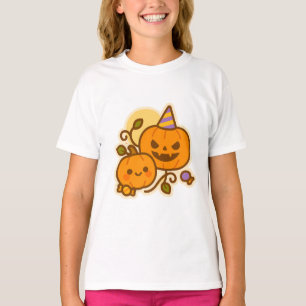 Pumpkin Pals – Kawaii Halloween T-Shirt