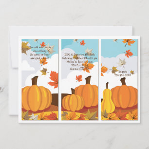Pumpkin Panels Invitation