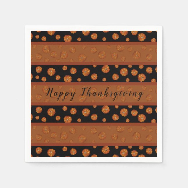 Pumpkin Paper Napkins (Front)