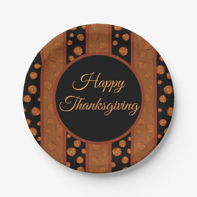 Pumpkin Paper Plate (Front)
