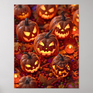 Pumpkin Party – Cosy Halloween Poster