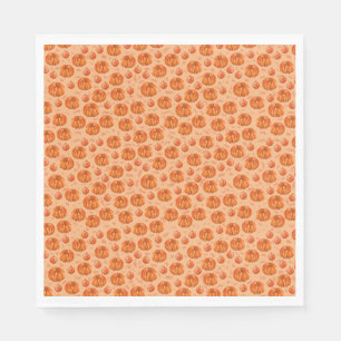 Pumpkin party napkins