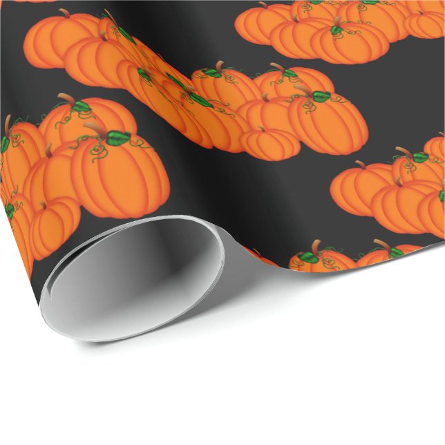 Pumpkin Patch 2-Halloween Gift Wrapping Paper (Roll Corner)