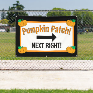 Pumpkin Patch Arrow Banner