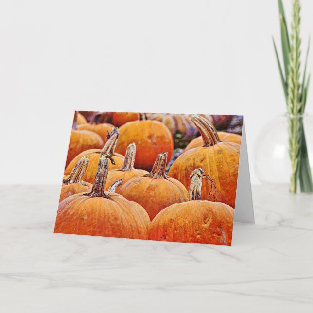 Pumpkin Patch Art Note Card (Front)