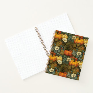 Pumpkin Patch Art Nouveau Halloween  Notebook