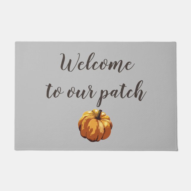 Pumpkin Patch Autumn Halloween Doormat (Front)
