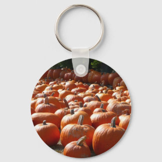 Pumpkin Patch Autumn Harvest Photography Key Ring