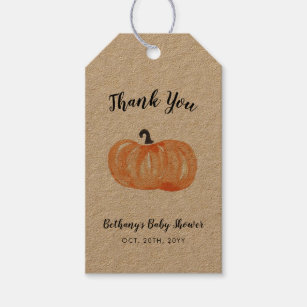 Pumpkin Patch Baby Shower Gift Tags
