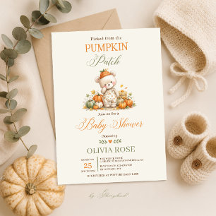 Pumpkin Patch Baby Shower Invitation