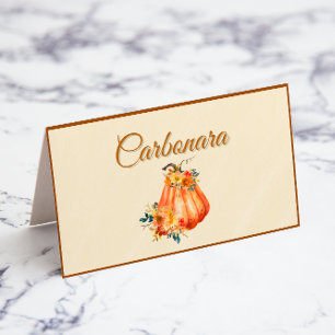 Pumpkin Patch Birthday Food Label