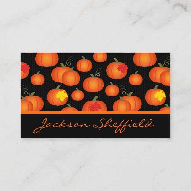 Pumpkin Patch Business Card (Front)