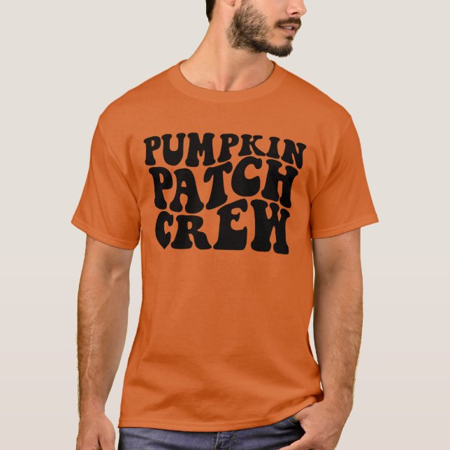 Pumpkin Patch Crew Family Halloween Pumpkin Patch T-Shirt (Front)