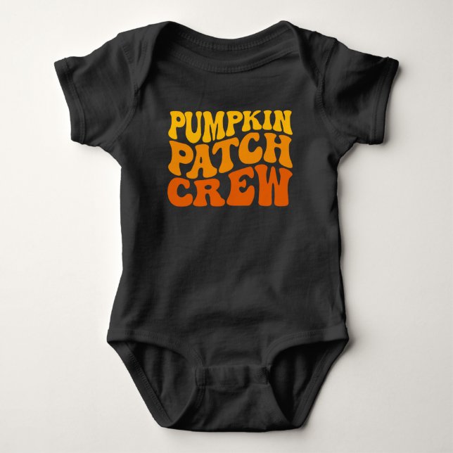 Pumpkin Patch Crew, Halloween Baby Bodysuit (Front)
