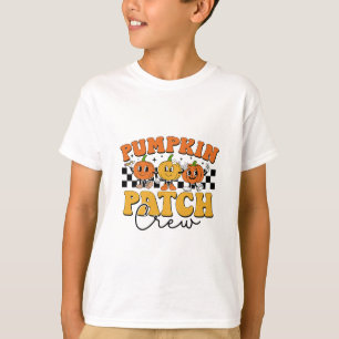 Pumpkin Patch Crew Retro Fall Autumn Thanksgiving  T-Shirt